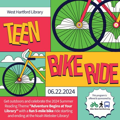 Teen Bike Ride - logo illustration