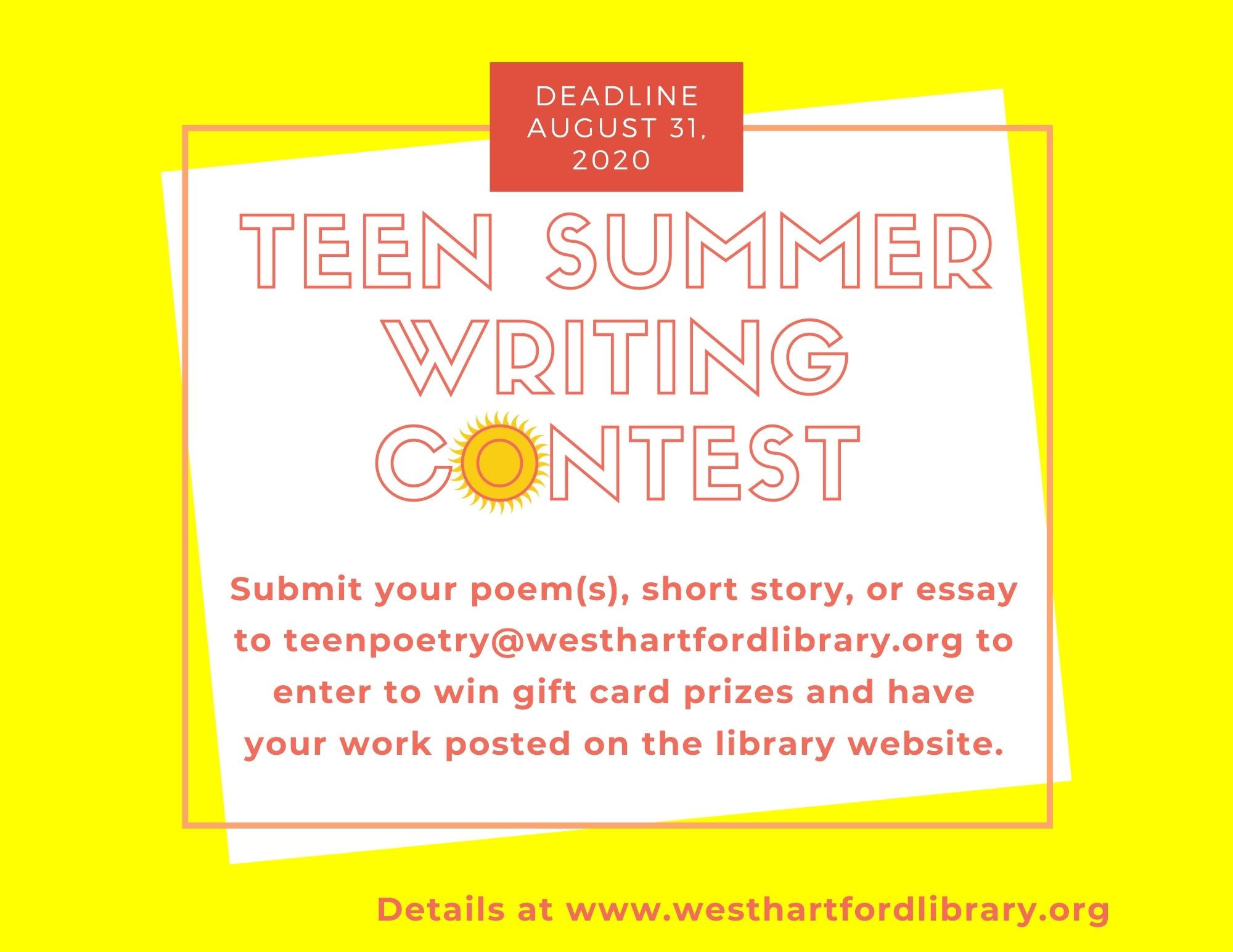 teen writing contest