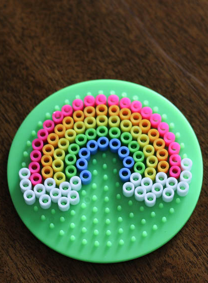 Fuse Beads rainbow layout - image