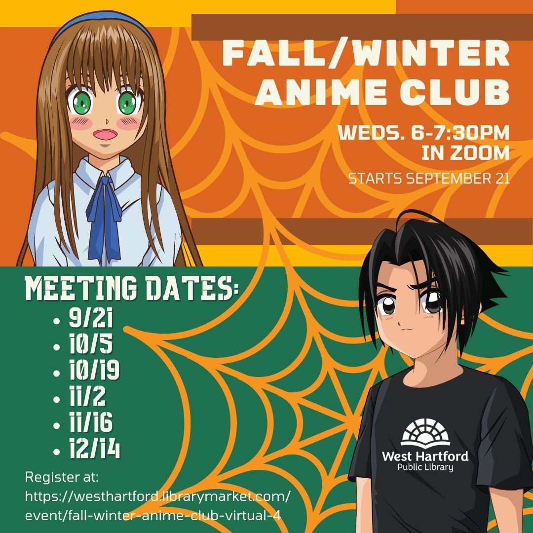 Fall / Winter Anime Club (Virtual) | West Hartford Library