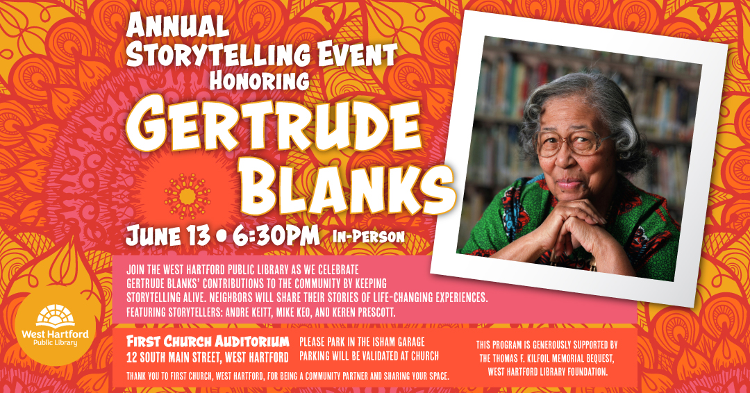 Gertrude Blanks Storytelling Event