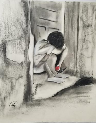 charcoal drawing