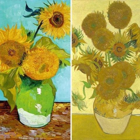 Van Gogh sunflower paintings