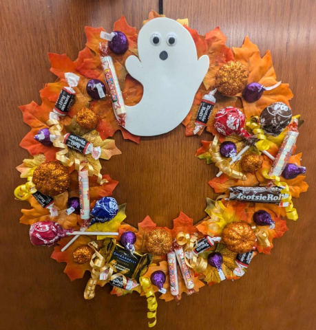 Halloween Candy Wreath