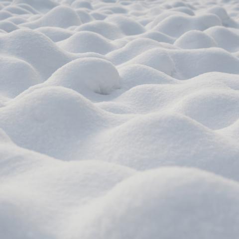 Snow on ground - up close photo