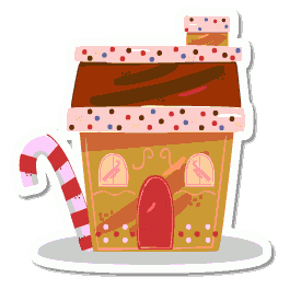 Gingerbread house - illustration