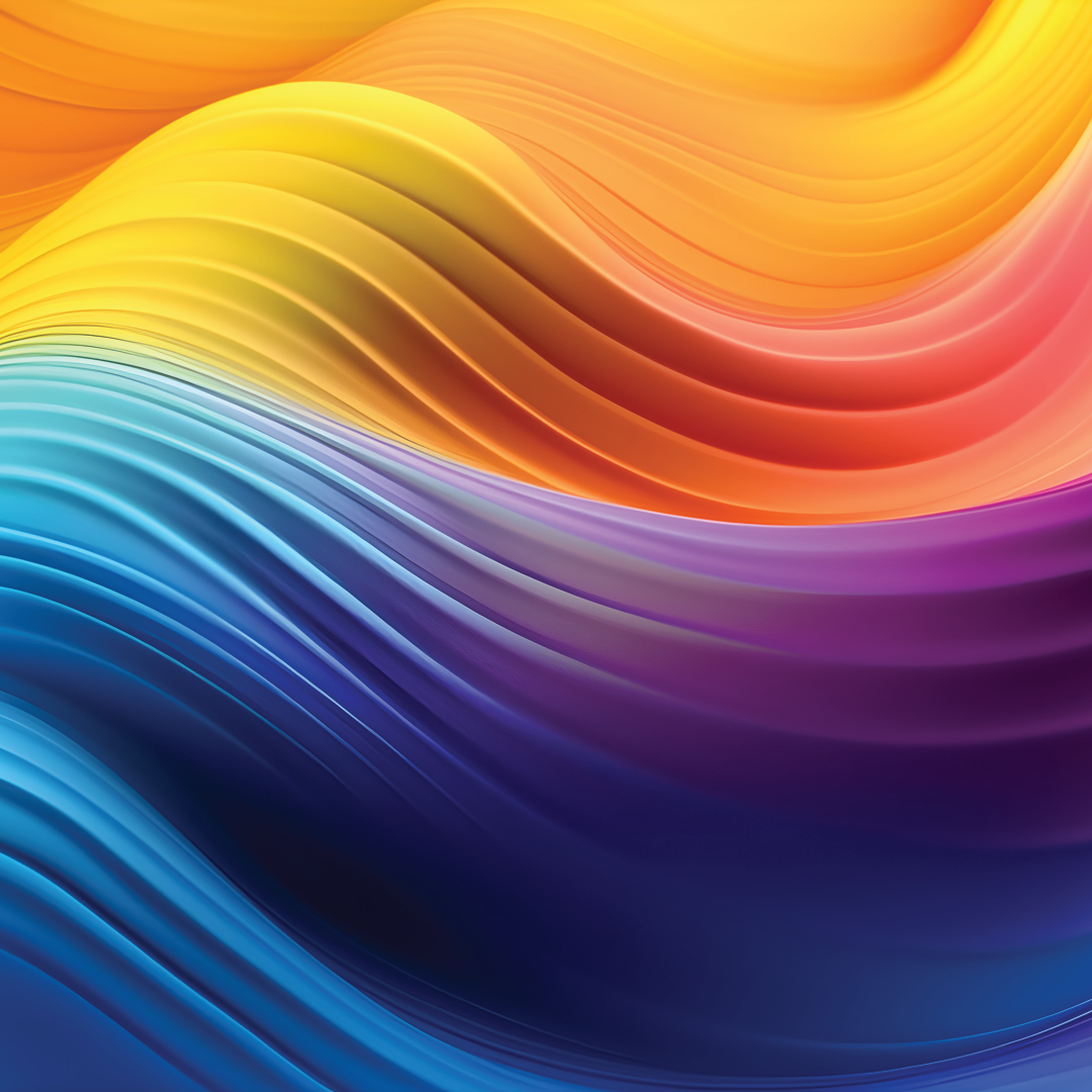 rainbow color wave - image