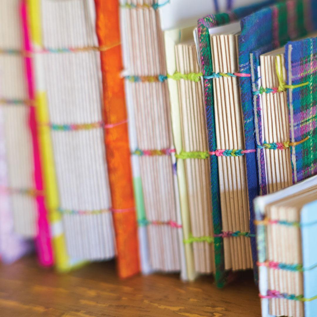 Home made book - close-up photo