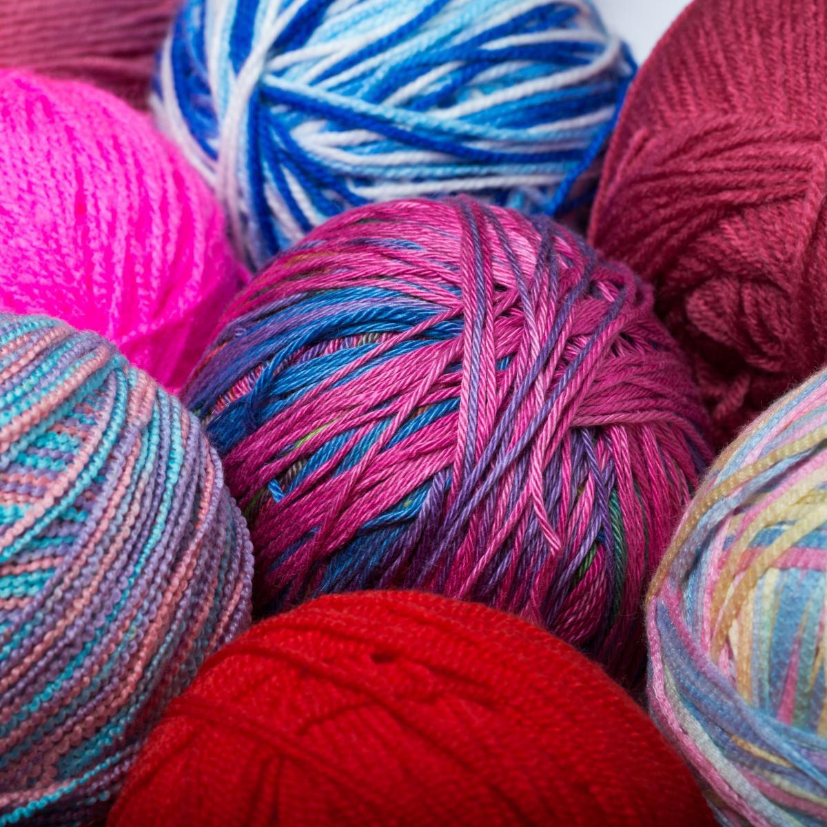 colorful balls of yarn