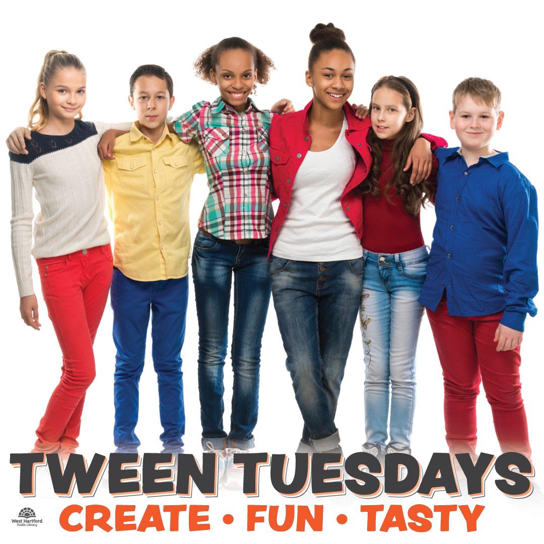 Photo - tweens with text at the bottom