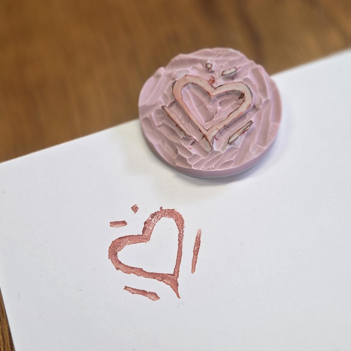 hand carved stamp